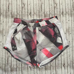 Under Armour Womens HeatGear Loose Running Shorts Sz XS Lined Drawstring Pockets